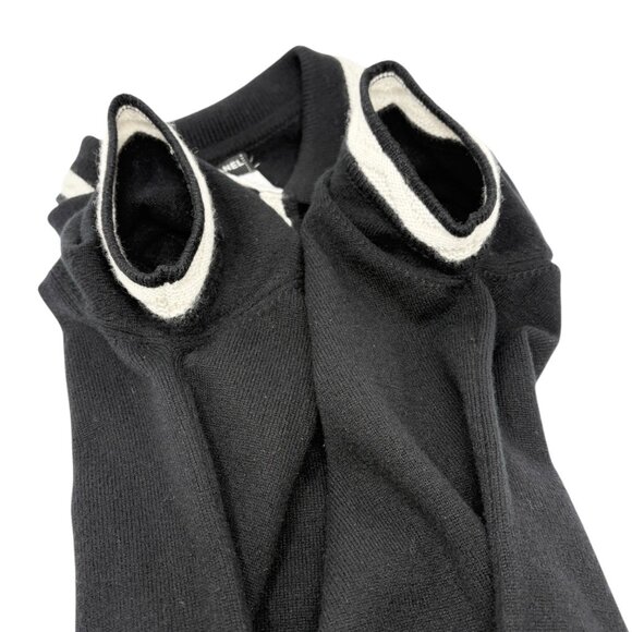 CHANEL Vintage 04A CC Logo Knit Dress One-piece #34 Black Cashmere [106433] - Picture 8 of 12